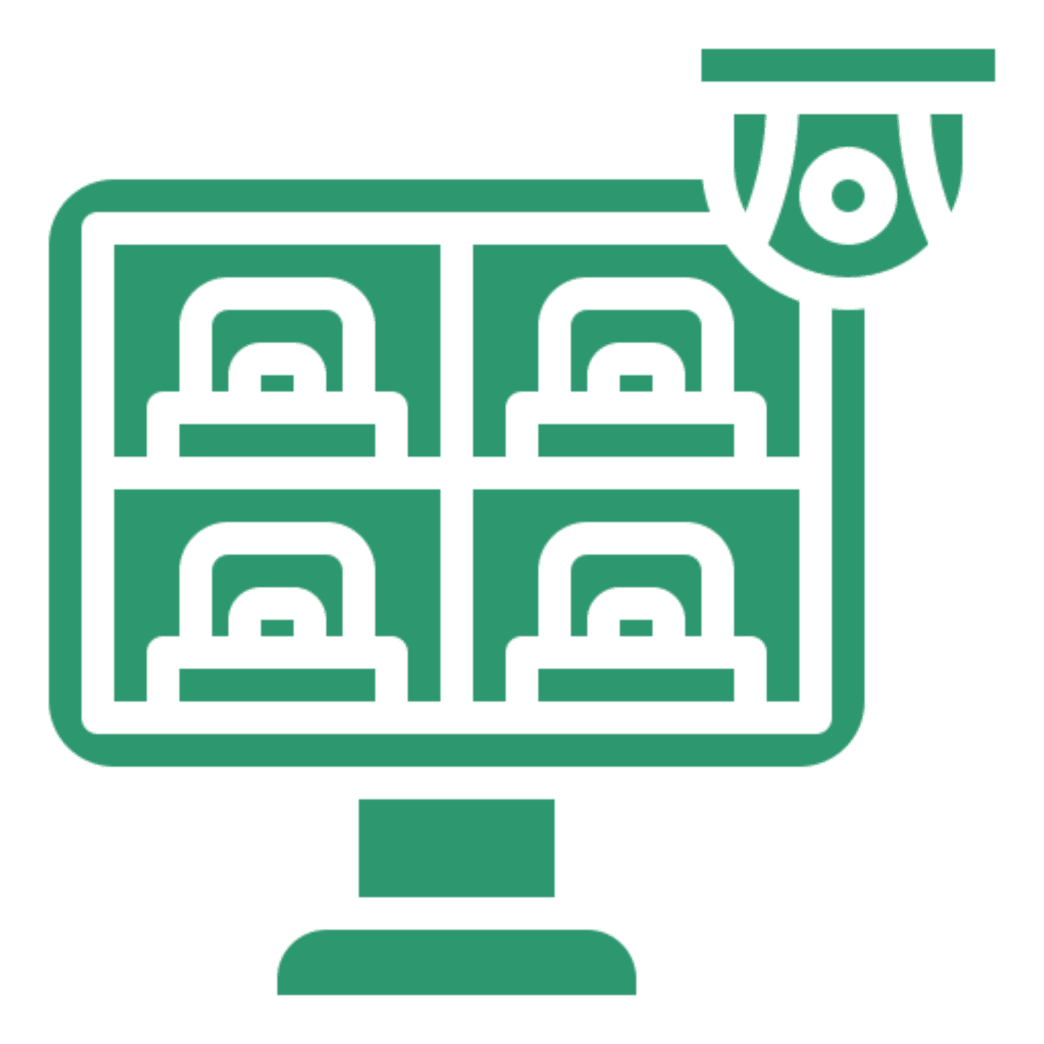 Security camera monitor icon