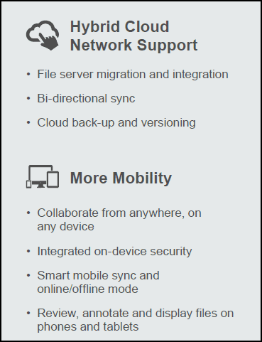 Hybrid cloud and mobility features overview