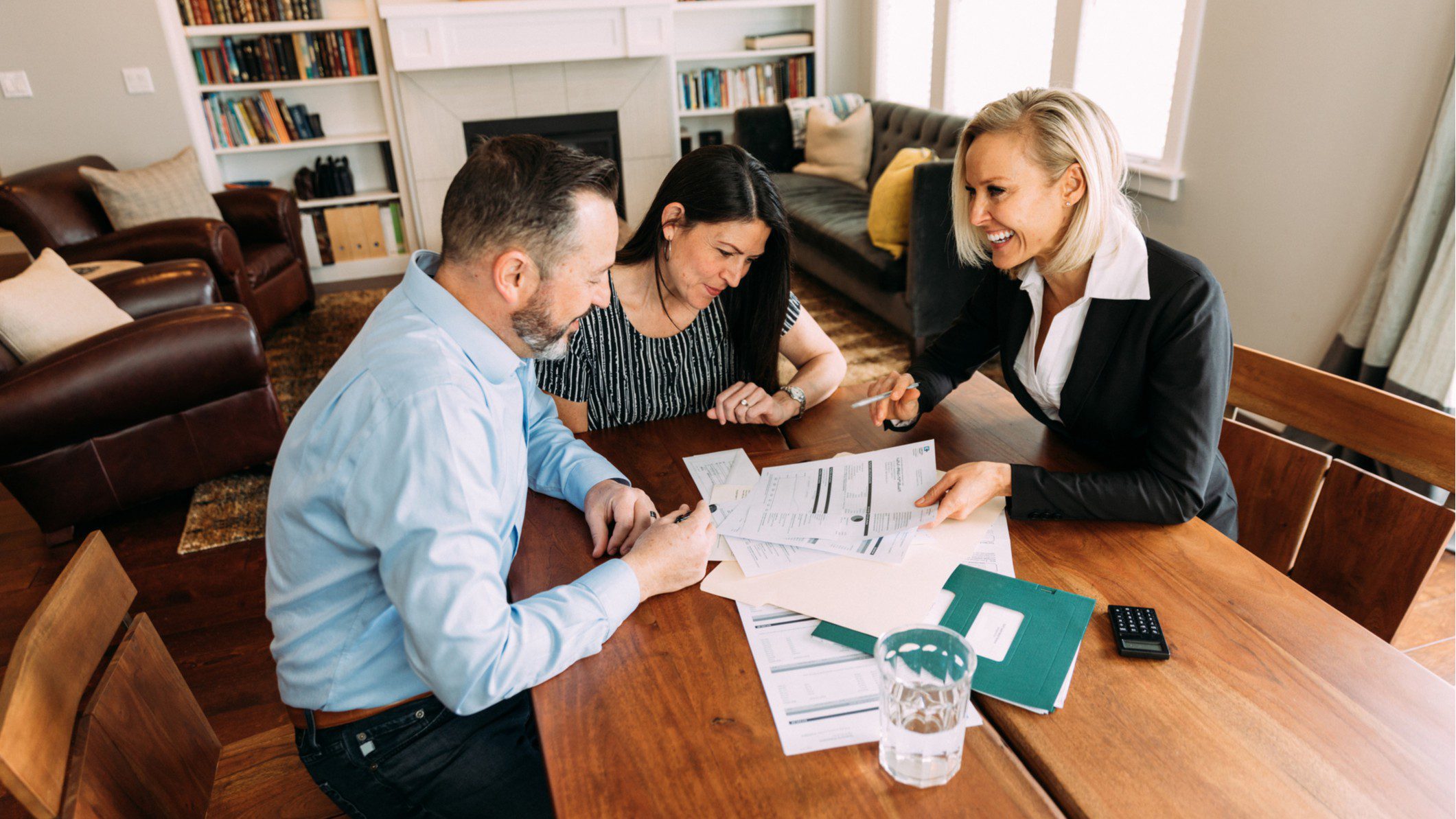 Couple meeting with financial advisor