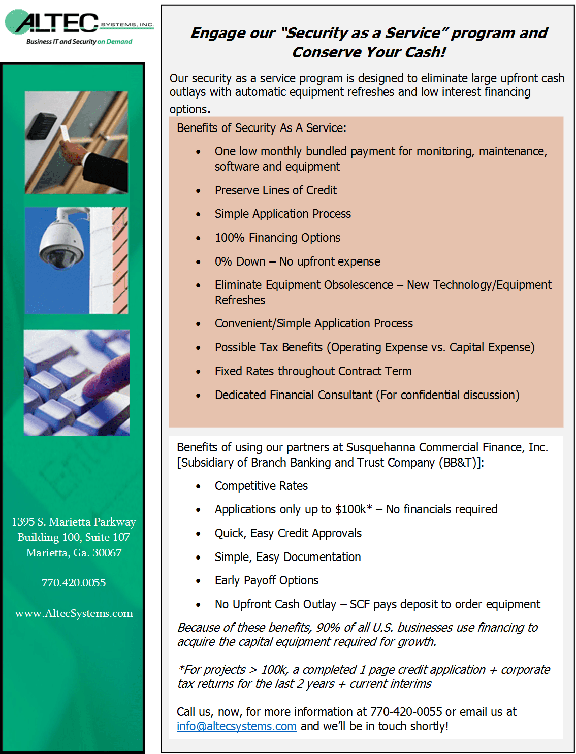 Security program promotional leaflet