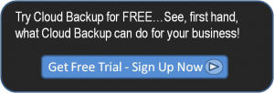 A promotional signup button for a free trial.